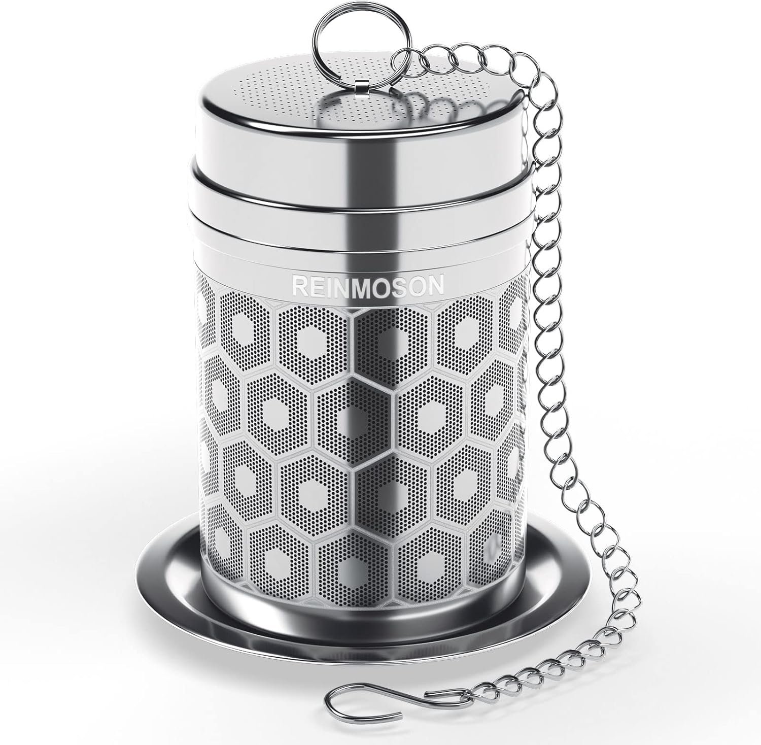 Infusor de té acero inoxidable 304, 3,8 x 5,6 cm colador de té